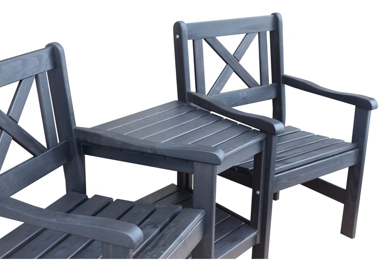 Olivo Utefåtölj - Svart - Utemöbler - Utesoffa - Trädgårdssoffa