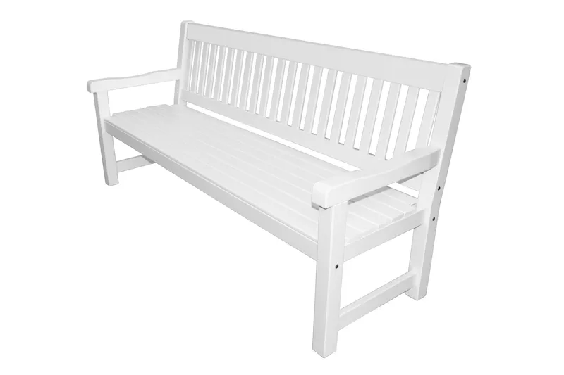 Rimforsa Trädgårdssoffa - Vitlaserad Furu - Utemöbler - Utesoffa - Trädgårdssoffa