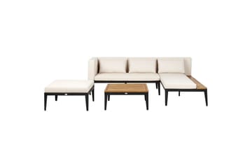 Trädgårdssoffgrupp med bord 3-sits Bracciano - Utemöbler - Loungemöbler - Soffgrupp utomhus