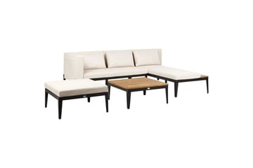 Trädgårdssoffgrupp med bord 3-sits Bracciano - Utemöbler - Loungemöbler - Soffgrupp utomhus