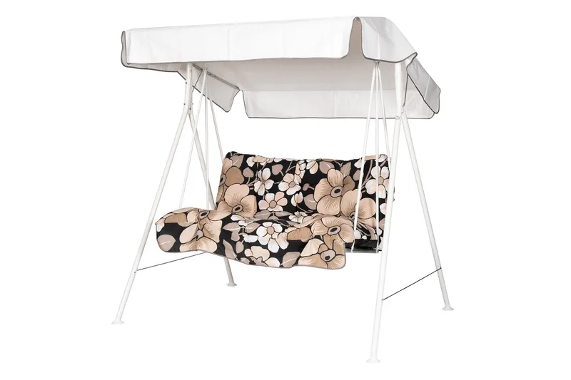 Tritante Komplett Hammock 130 cm, Vit/Blommig