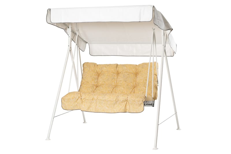 Tritante Komplett Hammock 130 cm - Vit/Gul - Utemöbler - Utesoffa - Hammock