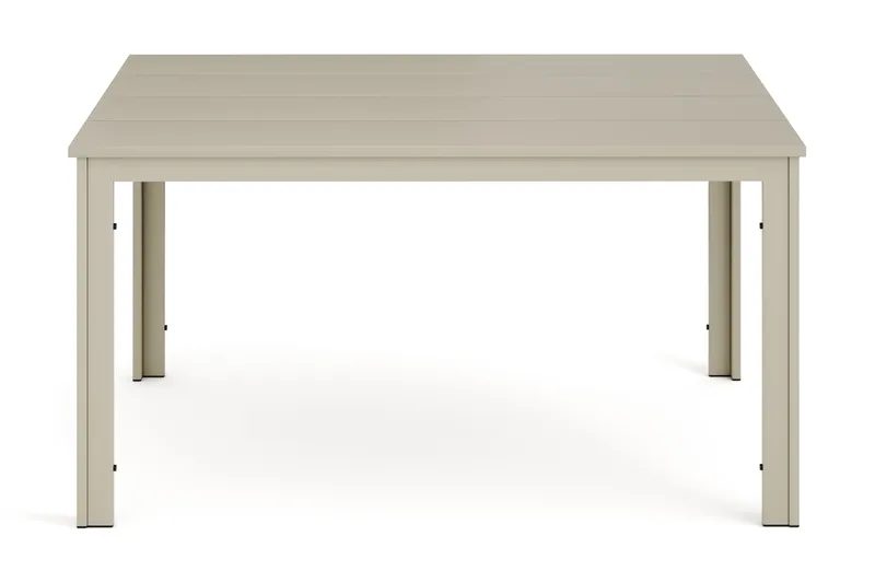 Tunis Rektangulärt Matbord utomhus 140x90 cm i plast och metall - Beige - Utemöbler - Utebord & trädgårdsbord - Matbord utomhus