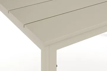 Tunis Rektangulärt Matbord utomhus 140x90 cm i plast och metall - Beige - Utemöbler - Utebord & trädgårdsbord - Matbord utomhus