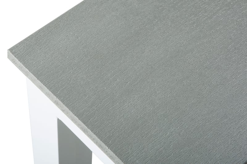 Tunis Rektangulärt Matbord utomhus 140x90 cm i plast och metall - Grå/Vit - Utemöbler - Utebord & trädgårdsbord - Matbord utomhus