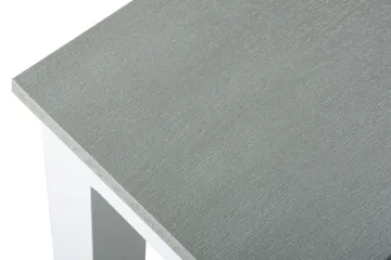 Tunis Rektangulärt Matbord utomhus 140x90 cm i plast och metall - Grå/Vit - Utemöbler - Utebord & trädgårdsbord - Matbord utomhus