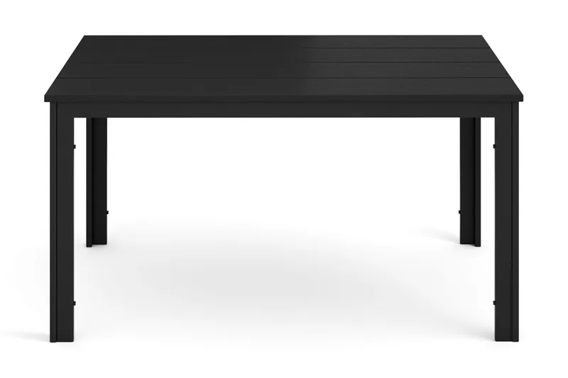 Tunis Rektangulärt Matbord utomhus 140x90 cm i plast och metall - Svart - Utemöbler - Utebord & trädgårdsbord - Matbord utomhus