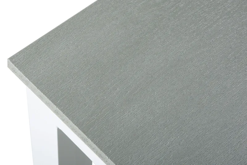 Tunis Stort Rektangulärt Matbord utomhus 205x90 cm i metall och plast - Vit/Grå - Utemöbler - Utebord & trädgårdsbord - Matbord utomhus