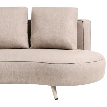 Utesoffa Parori Vänstervänd - Beige - Utemöbler - Utesoffa - Trädgårdssoffa