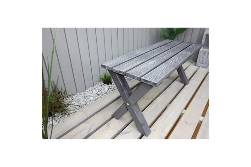 Utomhusbänk Scottsdale - Shabby Chic Grå, 100 cm - Utemöbler - Utesoffa - Trädgårdsbänk & utebänk