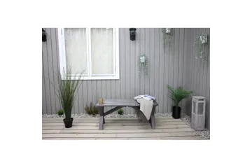 Utomhusbänk Scottsdale - Shabby Chic Grå, 100 cm - Utemöbler - Utesoffa - Trädgårdsbänk & utebänk