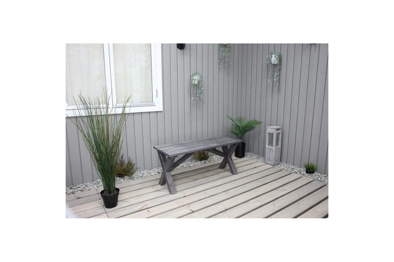 Utomhusbänk Scottsdale - Shabby Chic Grå, 100 cm - Utemöbler - Utesoffa - Trädgårdsbänk & utebänk