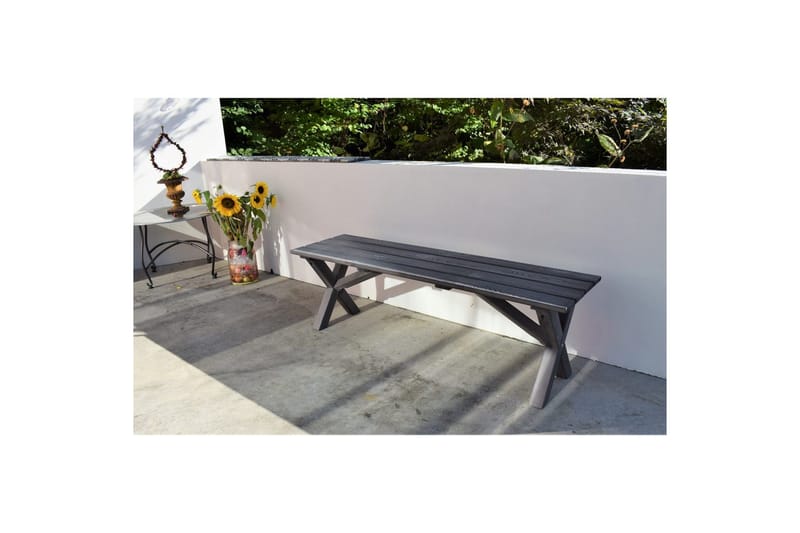 Utomhusbänk Scottsdale - Shabby Chic Grå, 100 cm - Utemöbler - Utesoffa - Trädgårdsbänk & utebänk