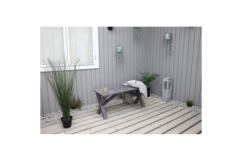 Utomhusbänk Scottsdale - Shabby Chic Grå, 100 cm - Utemöbler - Utesoffa - Trädgårdsbänk & utebänk