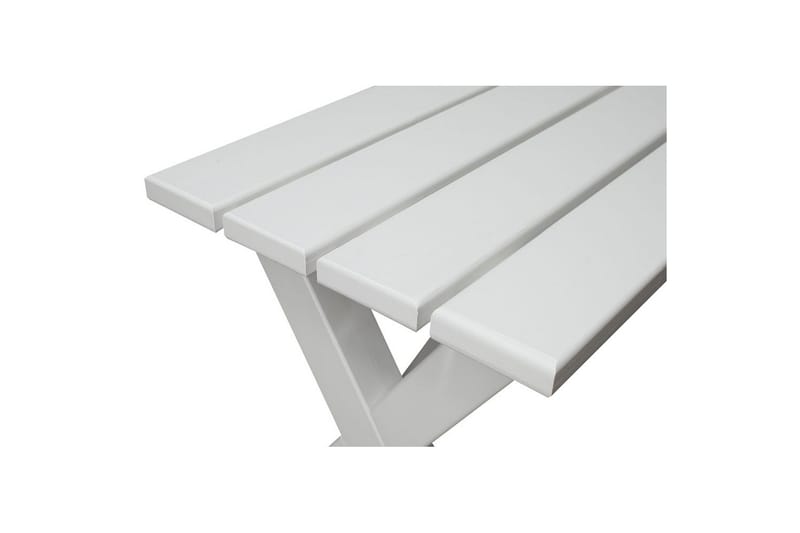 Utomhusbänk Scottsdale - Vit, 100 cm - Utemöbler - Utesoffa - Trädgårdsbänk & utebänk