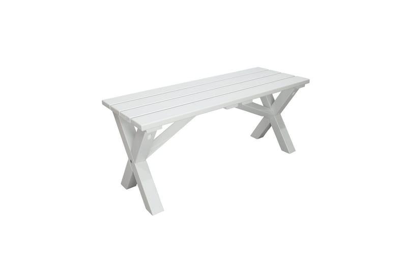 Utomhusbänk Scottsdale - Vit, 100 cm - Utemöbler - Utesoffa - Trädgårdsbänk & utebänk