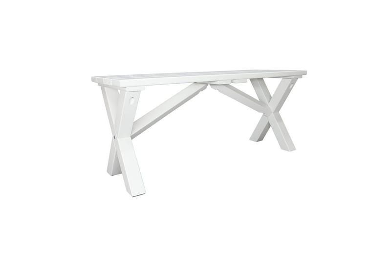 Utomhusbänk Scottsdale - Vit, 100 cm - Utemöbler - Utesoffa - Trädgårdsbänk & utebänk