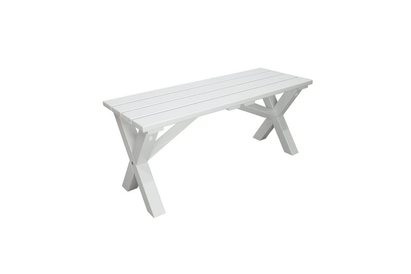 Utomhusbänk Scottsdale, Vit, 100 cm
