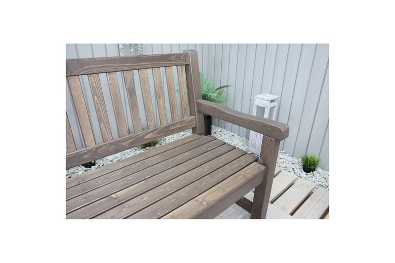 Utomhussoffa Brooklyn - Brun - Utemöbler - Utesoffa - Trädgårdsbänk & utebänk