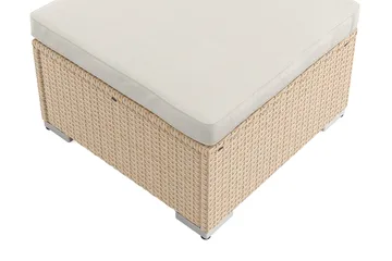 Wisconsin Divan Modul utomhus i konstrotting med vattenavisande dyna - Beige - Utemöbler - Loungemöbler - Modulsoffa utomhus
