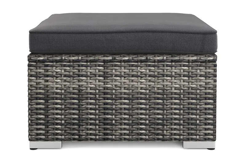 Wisconsin Divan Modul utomhus i konstrotting med vattenavisande dyna - Grå - Utemöbler - Loungemöbler - Modulsoffa utomhus