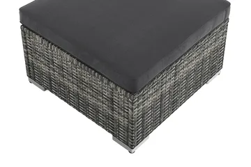 Wisconsin Divan Modul utomhus i konstrotting med vattenavisande dyna - Grå - Utemöbler - Loungemöbler - Modulsoffa utomhus