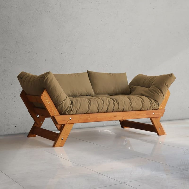 Zylar 2-sits Bäddsoffa, Brun