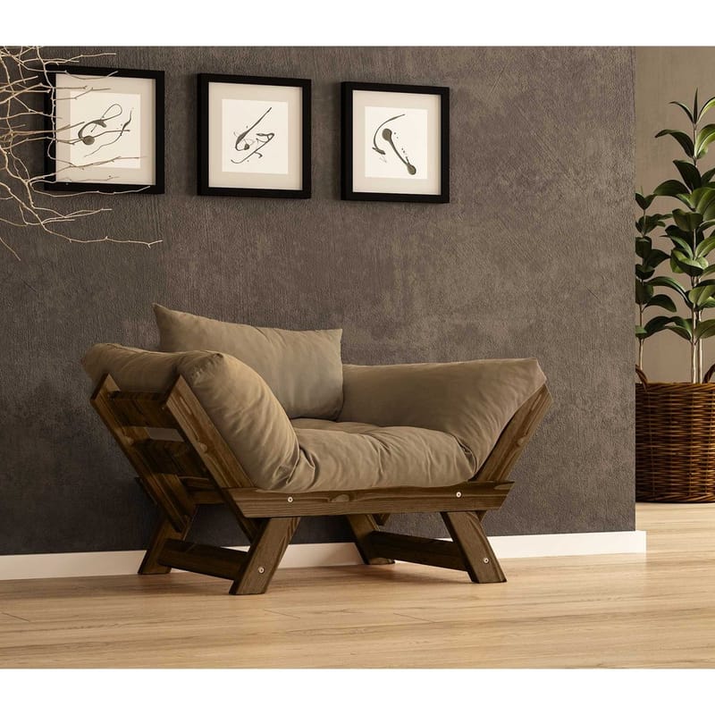 Zylar 2-sits Bäddsoffa, Brun