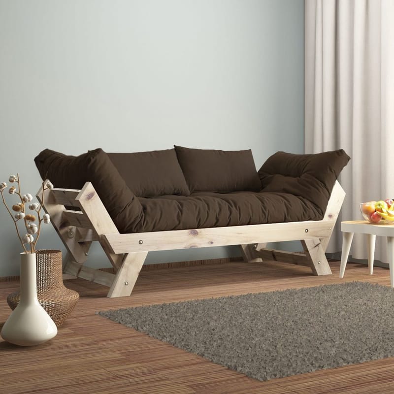 Zylar 2-sits Bäddsoffa, Brun/Natur