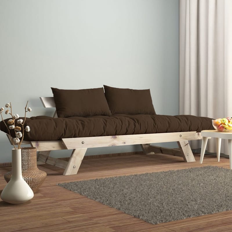 Zylar 2-sits Bäddsoffa - Brun/Natur - Möbler - Soffa - Bäddsoffa - Bäddsoffa 2 sits
