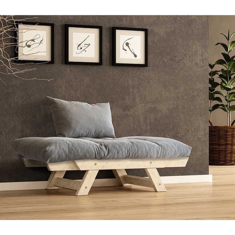 Zylar 2-sits Bäddsoffa - Grafitgrå/Natur - Möbler - Soffa - Bäddsoffa - Bäddsoffa 2 sits