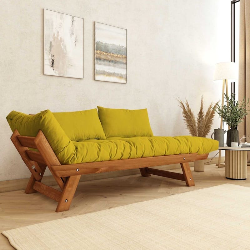 Zylar 2-sits Bäddsoffa - Gul - Möbler - Soffa - Bäddsoffa - Bäddsoffa 2 sits