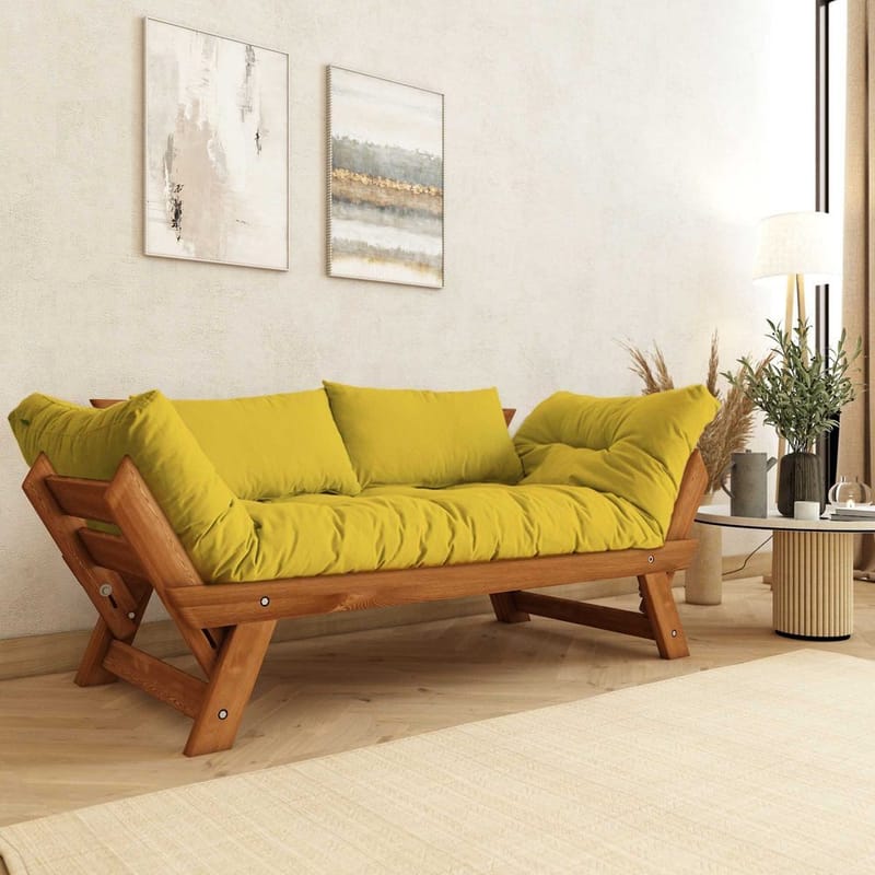 Zylar 2-sits Bäddsoffa, Gul