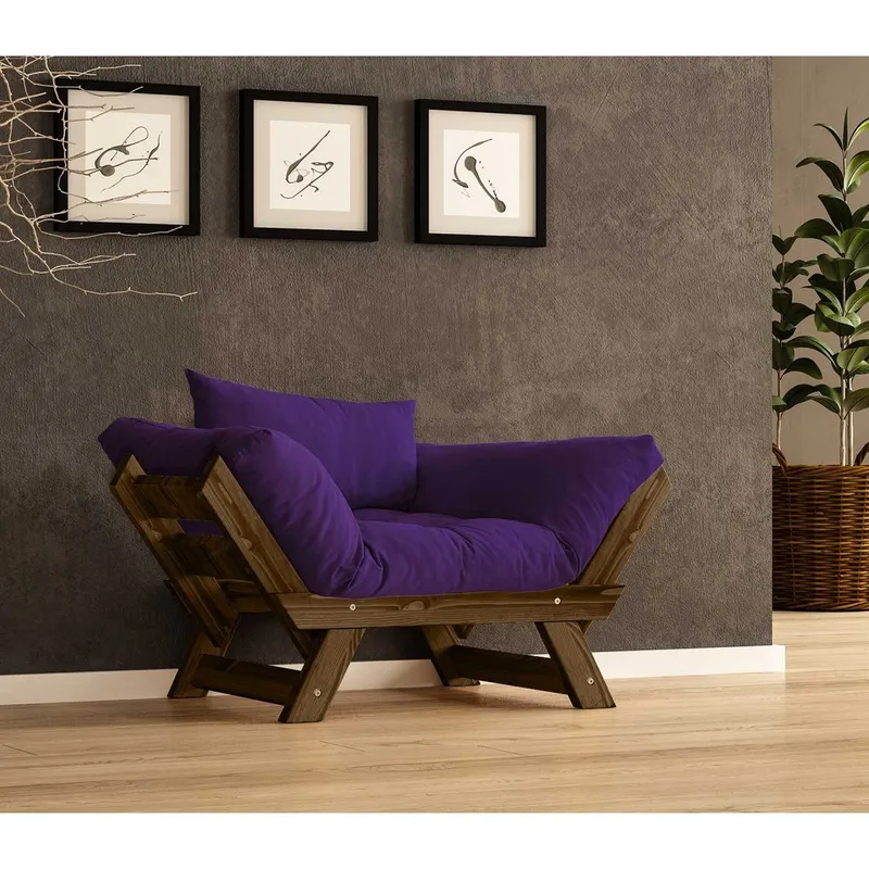 Zylar 2-sits Bäddsoffa - Lila - Möbler - Soffa - Bäddsoffa - Bäddsoffa 2 sits