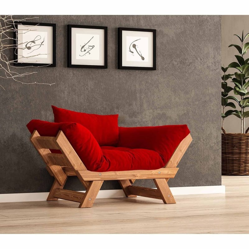 Zylar 2-sits Bäddsoffa - Röd - Möbler - Soffa - Bäddsoffa - Bäddsoffa 2 sits