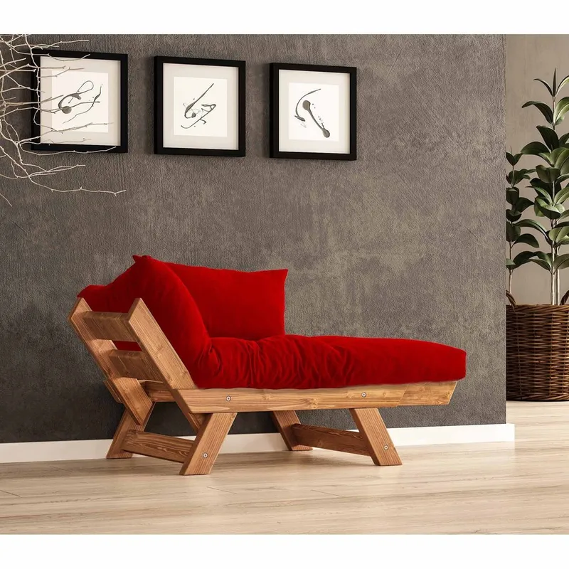 Zylar 2-sits Bäddsoffa - Röd - Möbler - Soffa - Bäddsoffa - Bäddsoffa 2 sits