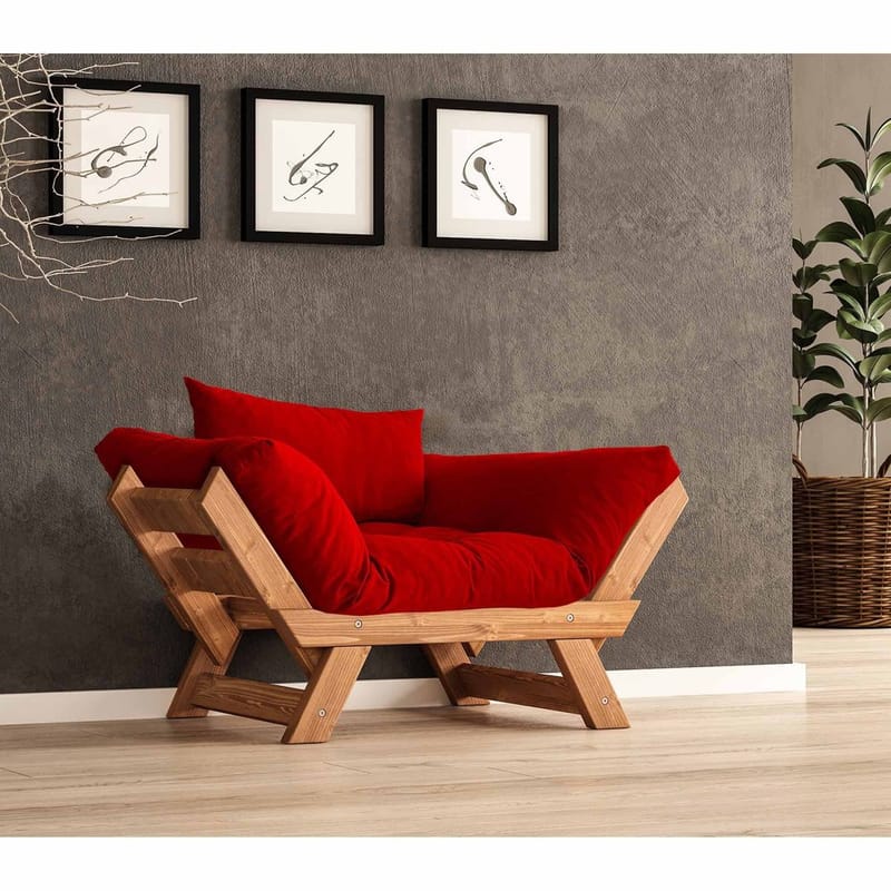 Zylar 2-sits Bäddsoffa - Röd - Möbler - Soffa - Bäddsoffa - Bäddsoffa 2 sits