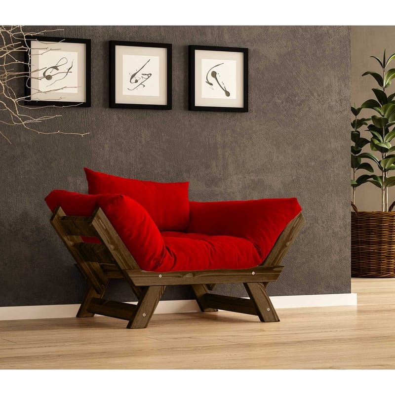 Zylar 2-sits Bäddsoffa - Röd - Möbler - Soffa - Bäddsoffa - Bäddsoffa 2 sits