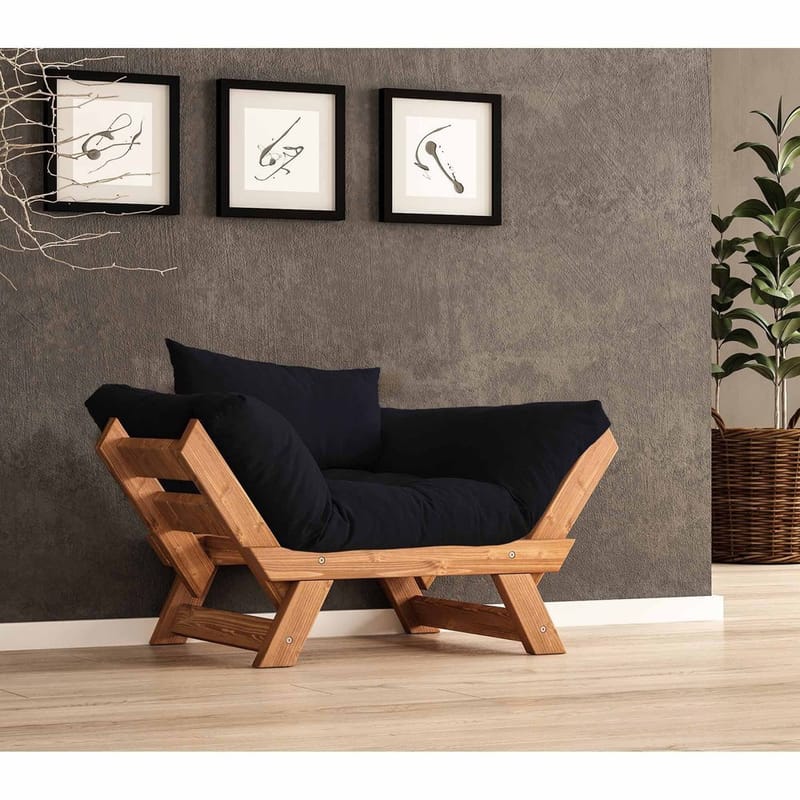 Zylar 2-sits Bäddsoffa - Svart - Möbler - Soffa - Bäddsoffa - Bäddsoffa 2 sits