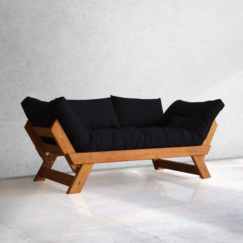 Zylar 2-sits Bäddsoffa, Svart