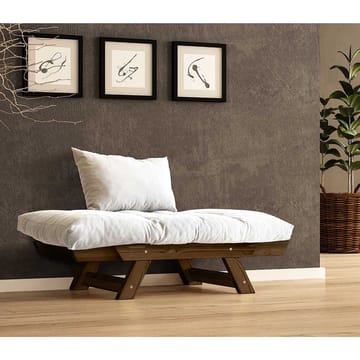 Zylar 2-sits Fällbar Bäddsoffa med Träram 75x140 cm i Linne - Vit - Möbler - Soffa - Bäddsoffa - Bäddsoffa 2 sits