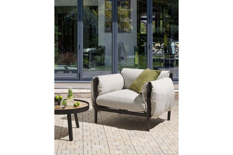 Abbotsford Utefåtölj - Svart/Grå - Utemöbler - Utestol & trädgårdsstol - Utefåtölj & loungefåtölj