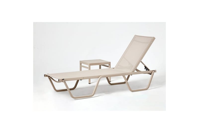 Azoula Solstol 2-pack - Beige - Utemöbler - Utestol & trädgårdsstol - Solstolar