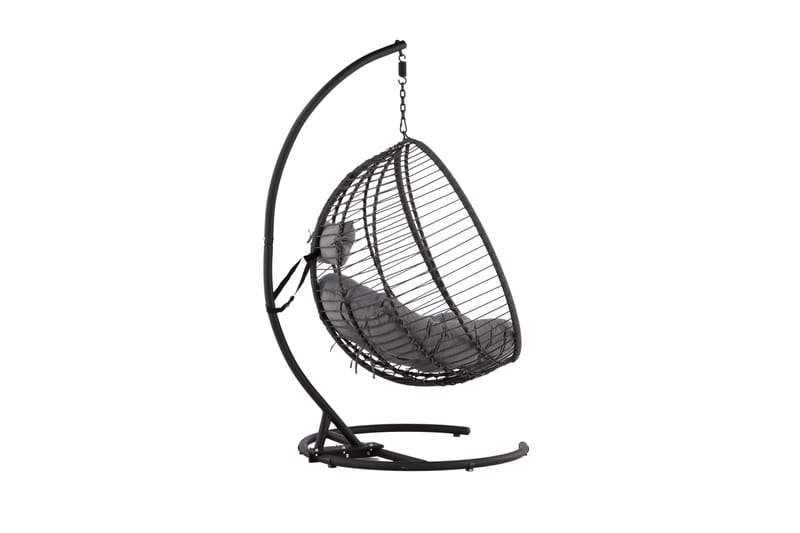 Bacolod Hängstol Utomhus 134x124 cm - Svart - Utemöbler - Utestol & trädgårdsstol - Hängstol utomhus