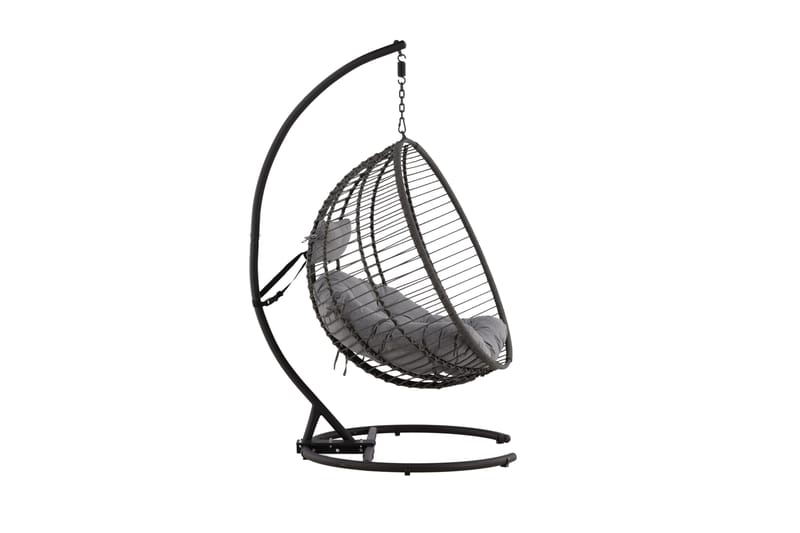 Bacolod Hängstol Utomhus 134x124 cm - Svart - Utemöbler - Utestol & trädgårdsstol - Hängstol utomhus