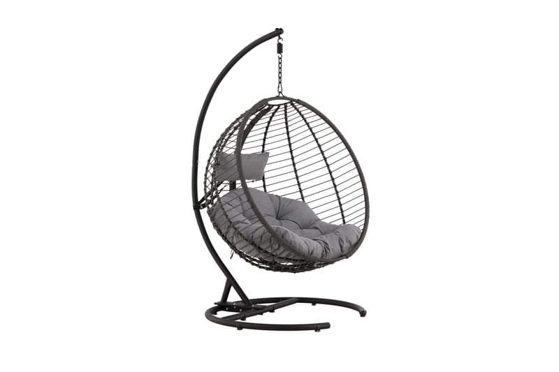 Bacolod Hängstol Utomhus 134x124 cm - Svart - Utemöbler - Utestol & trädgårdsstol - Hängstol utomhus