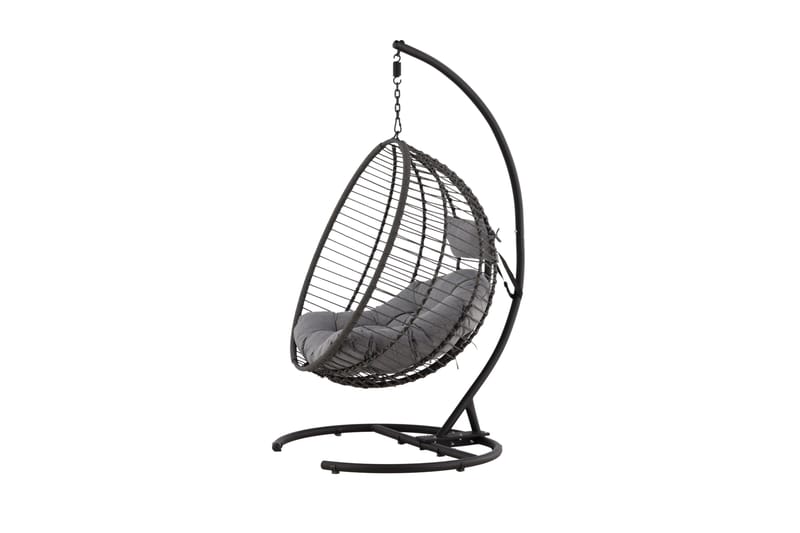 Bacolod Hängstol Utomhus 134x124 cm - Svart - Utemöbler - Utestol & trädgårdsstol - Hängstol utomhus