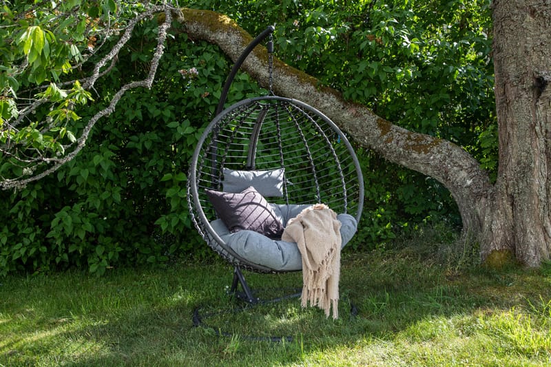 Bacolod Hängstol Utomhus 134x124 cm - Svart - Utemöbler - Utestol & trädgårdsstol - Hängstol utomhus