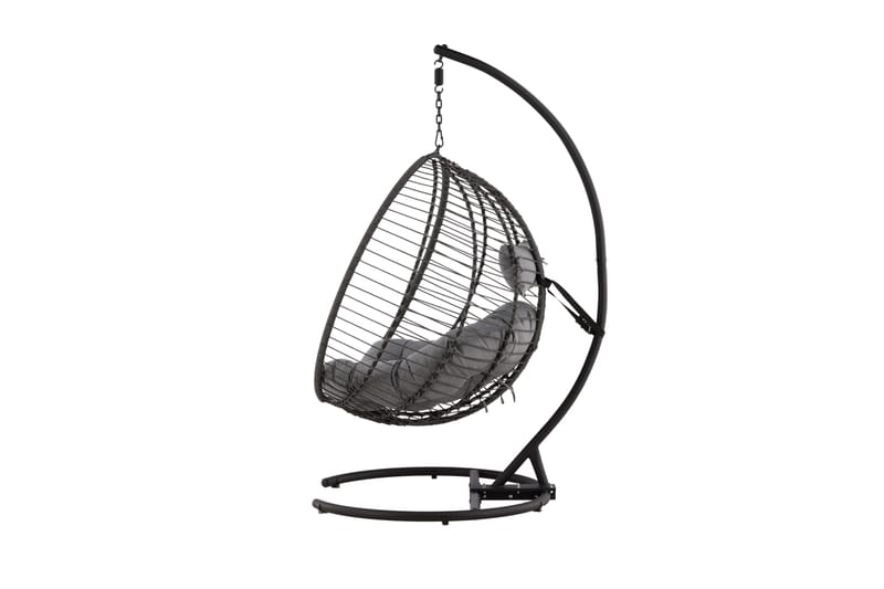 Bacolod Hängstol Utomhus 134x124 cm - Svart - Utemöbler - Utestol & trädgårdsstol - Hängstol utomhus