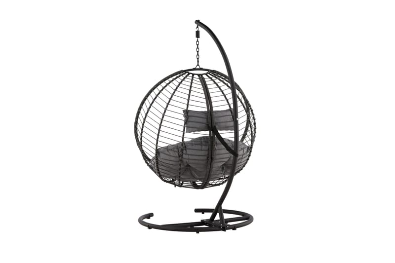 Bacolod Hängstol Utomhus 134x124 cm - Svart - Utemöbler - Utestol & trädgårdsstol - Hängstol utomhus